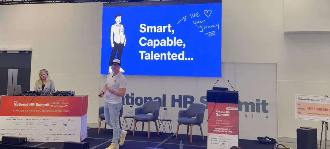 Steve Corney speaking at the National HR Summit, Sydney